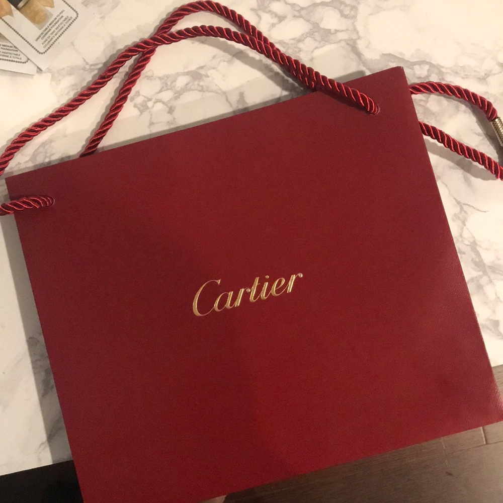 cartier shopping bag